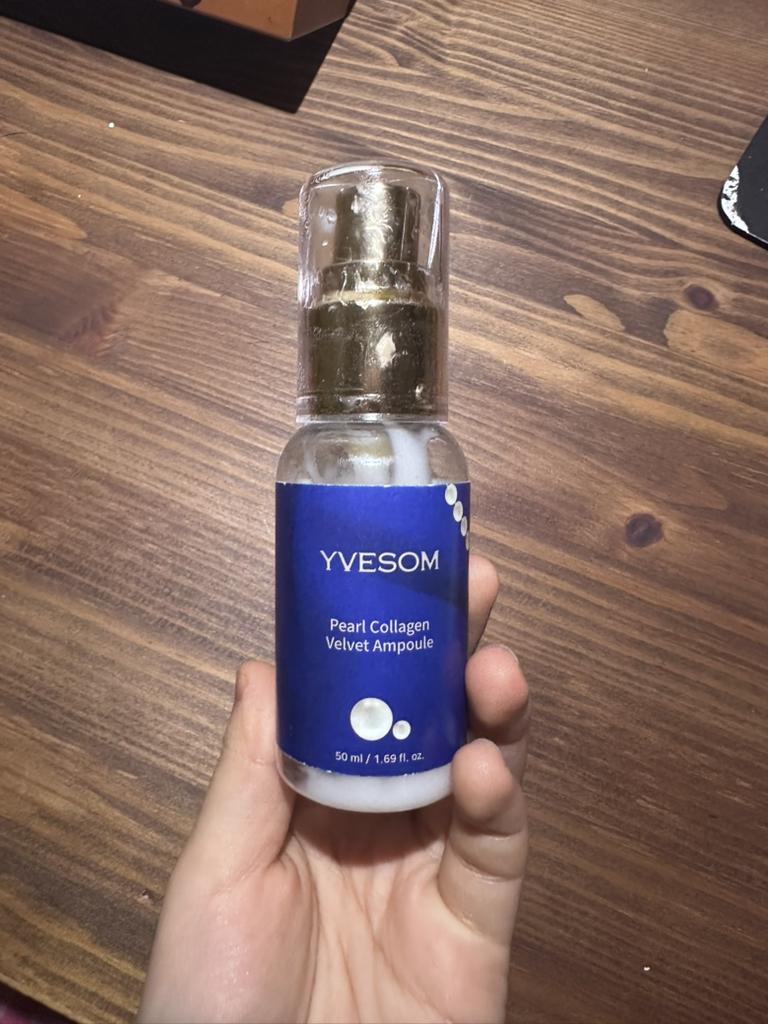 珍珠胶原蛋白丝绒安瓿的真实用户使用照片