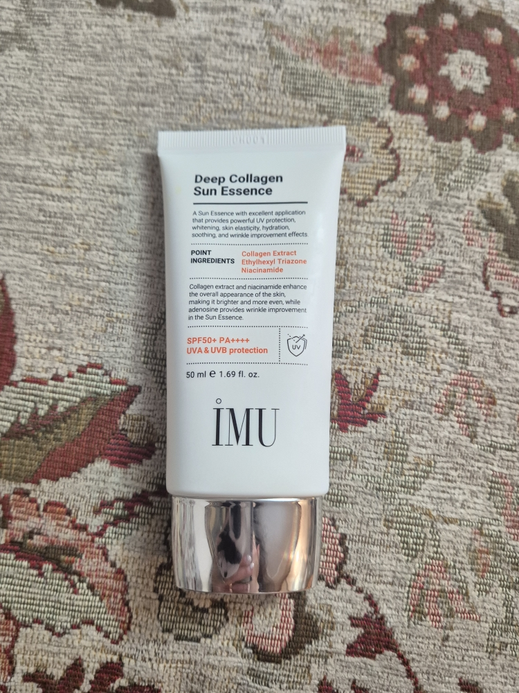 IMU (아이엠유) 딥 콜라겐 선 에센스 [SPF50+/PA++++] review image