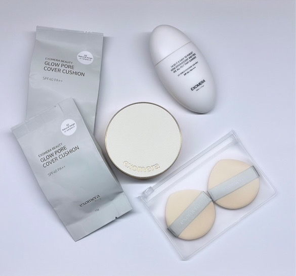 exomera Beauty Glow Pore Cover Cushion [SPF40/PA++] [No.2 Natural Beige] review image