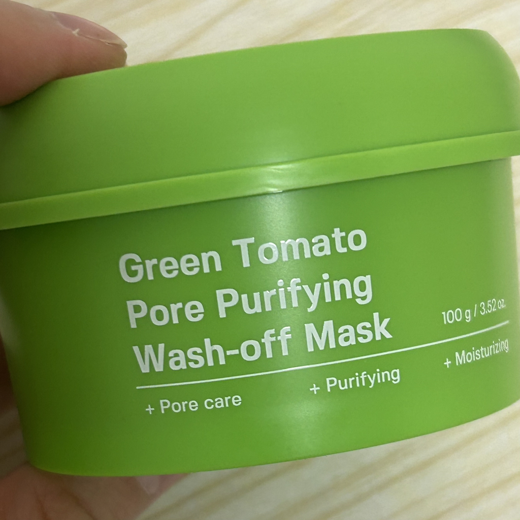绿番茄毛孔净化水洗面膜的真实用户使用照片
