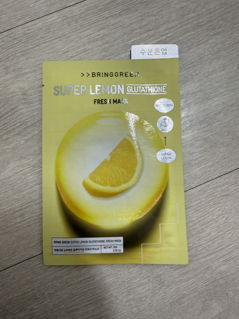 브링그린 (BRINGGREEN) 프레시마스크 [슈퍼레몬글루타치온] review image