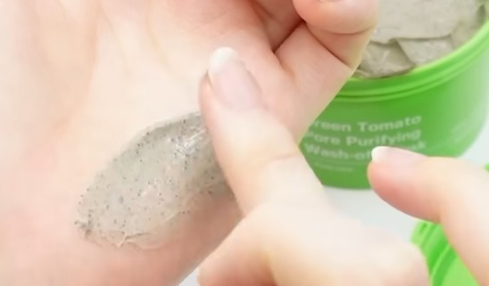 绿番茄毛孔净化水洗面膜的真实用户使用照片