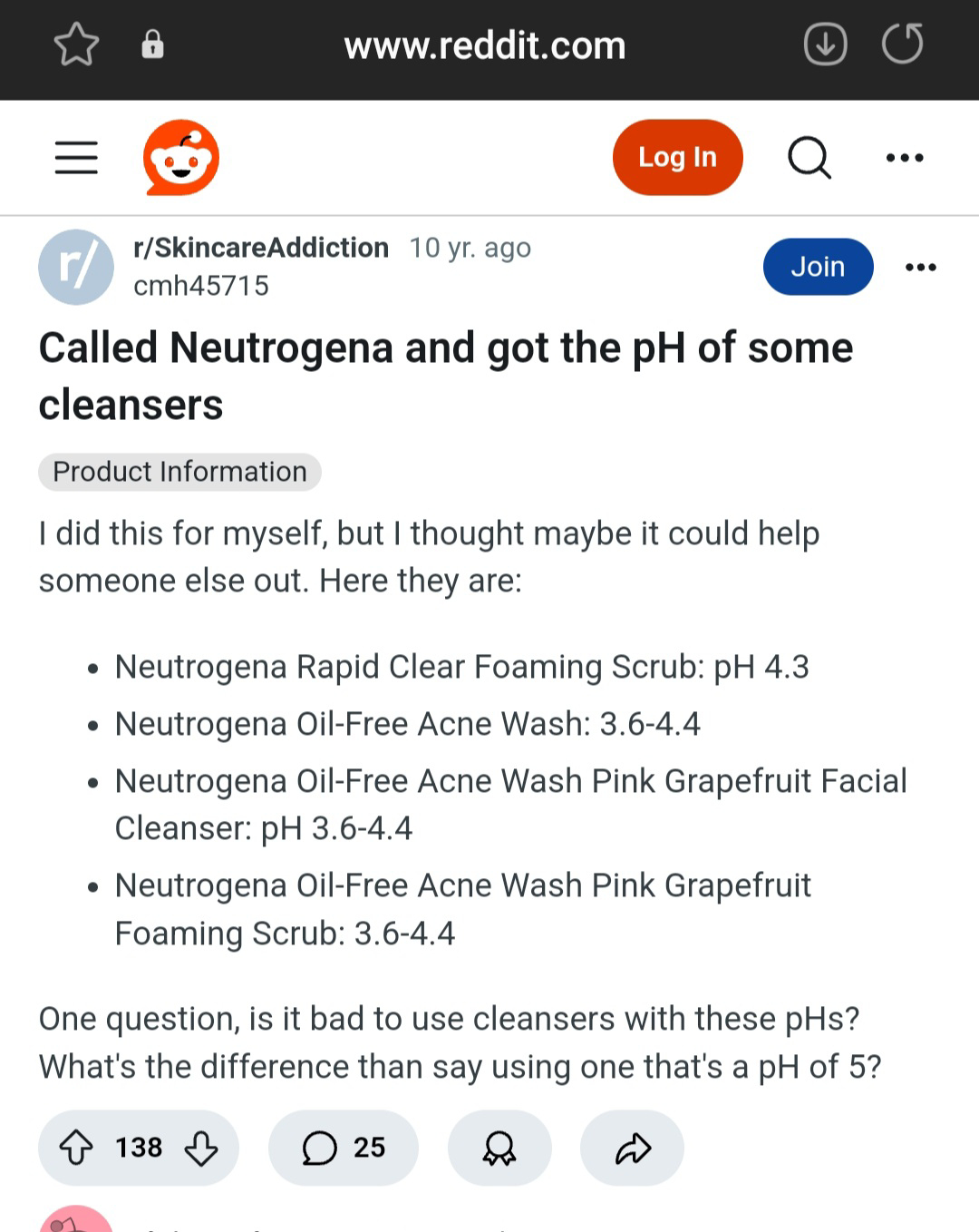 Neutrogena 无油祛痘洗面奶 common.review image