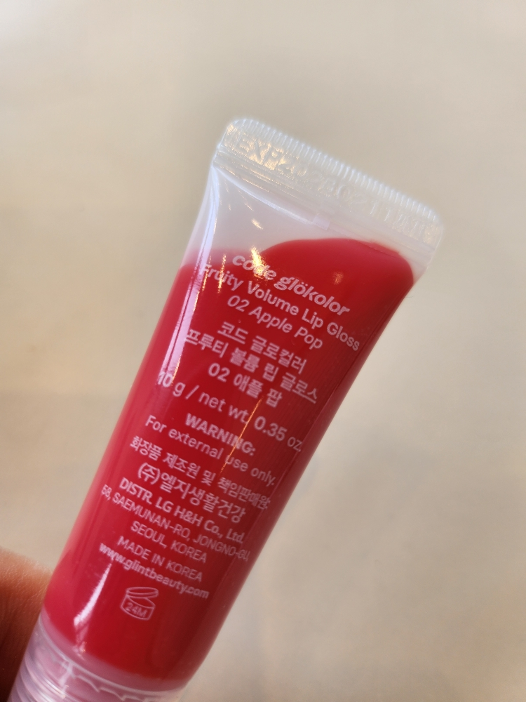 codeglokolor 果味丰盈唇彩苹果流行色 [02 苹果流行色] Fruity Volumising Lip Gloss in Apple Pop common.review image