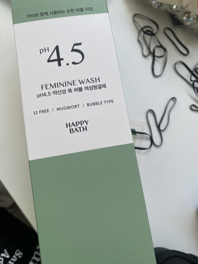 해피바스 (HAPPYBATH) PH4.5 약산성 여성청결제 [쑥] review image