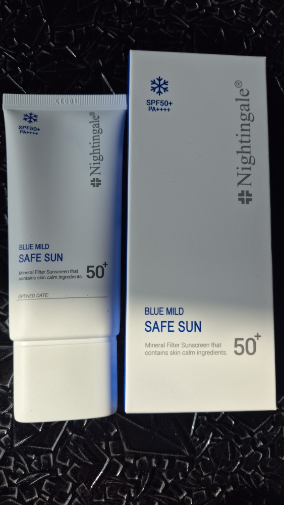 蓝色温和防晒霜 [SPF50+/PA++++] [安全]的真实用户使用照片