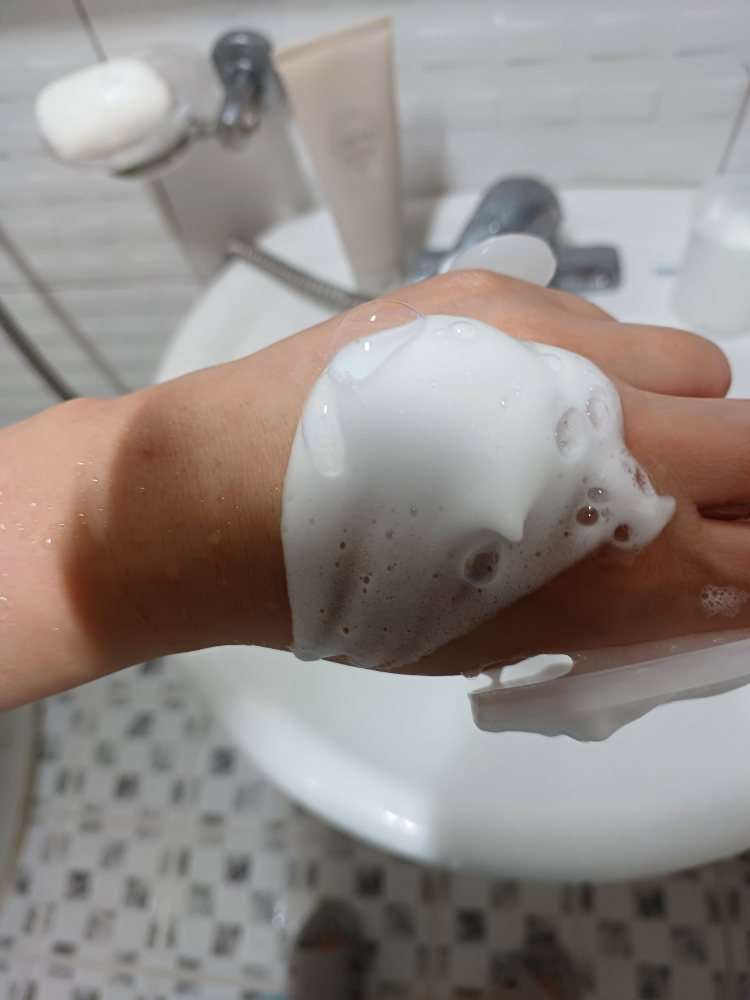 温和洁面乳的真实用户使用照片