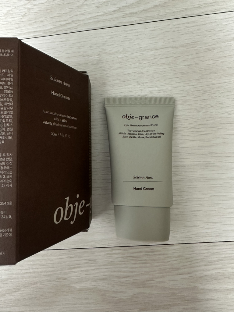 오브제그랑스 (obje-grance) 핸드크림 [솔렘아우라] review image