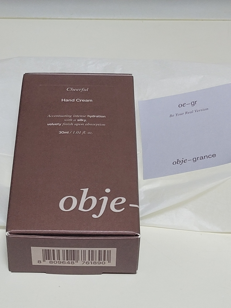 오브제그랑스 (obje-grance) 핸드크림 [치어풀] review image