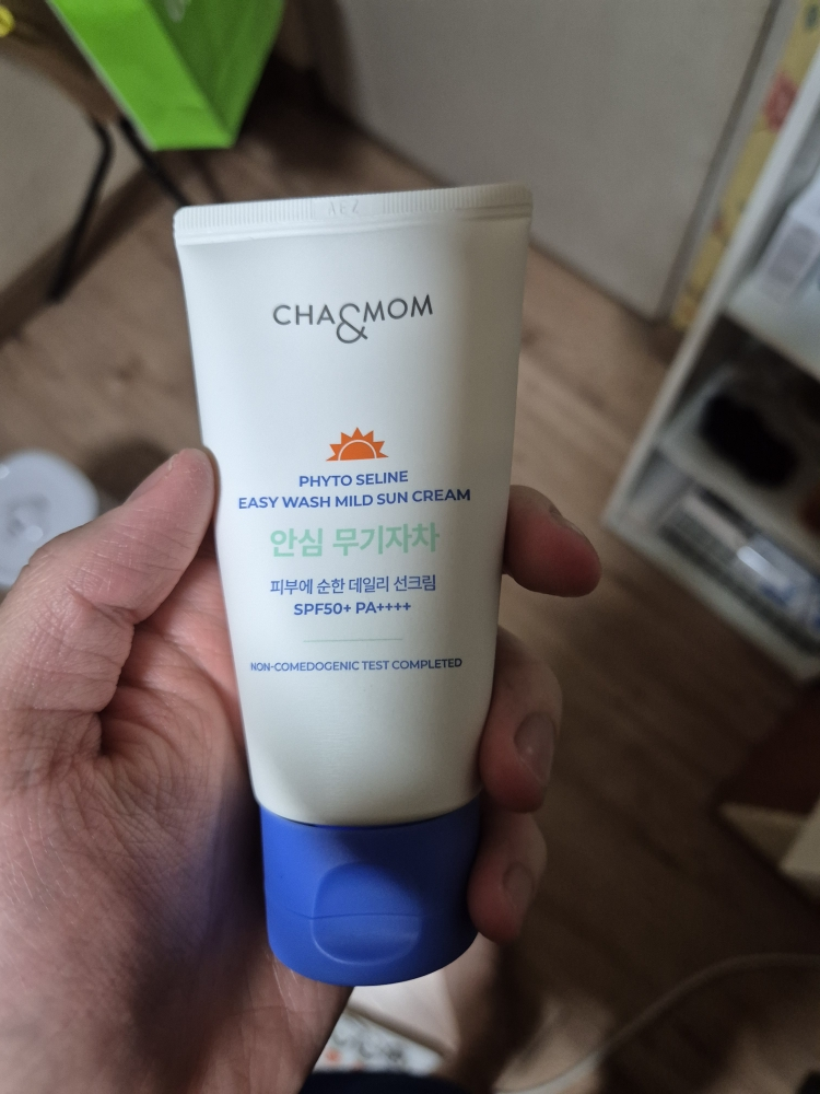 차앤맘 (CHA&MOM) 피토세린 이지워시 마일드 선크림 [SPF50+/PA++++] review image
