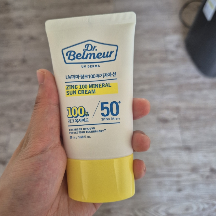닥터벨머 (Dr.Belmeur) UV더마 징크100 무기자차 선크림 [SPF50+/PA++++] review image