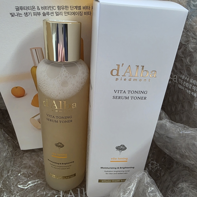 d'Alba Vita Toning Serum Toner Reviews for Oily Skin | Hwahae