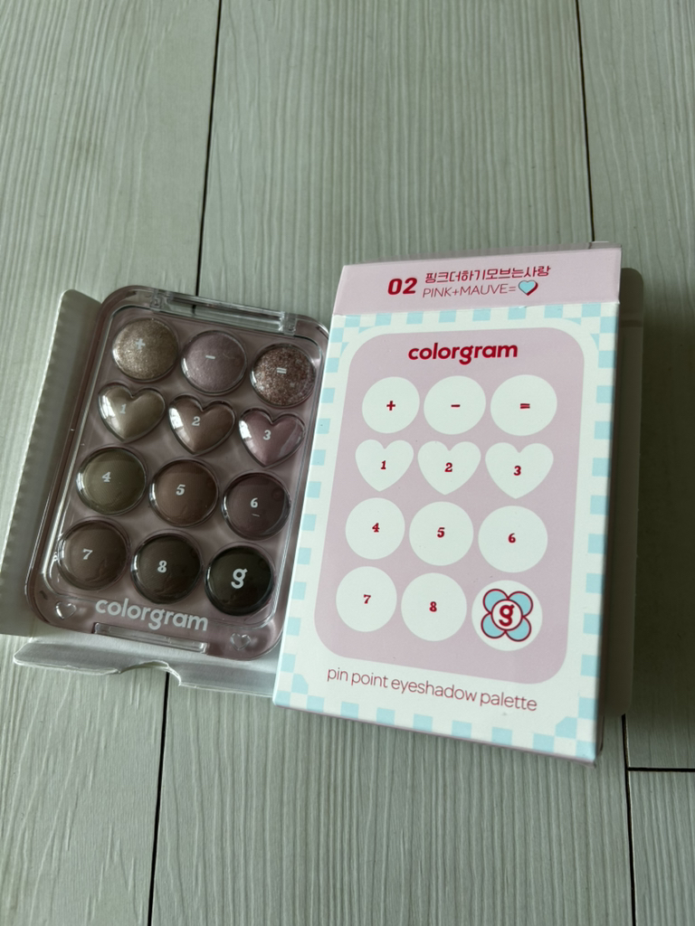 Real user review photo of Pin Point Eyeshadow Palette [02 Pink + Mauve = Love]