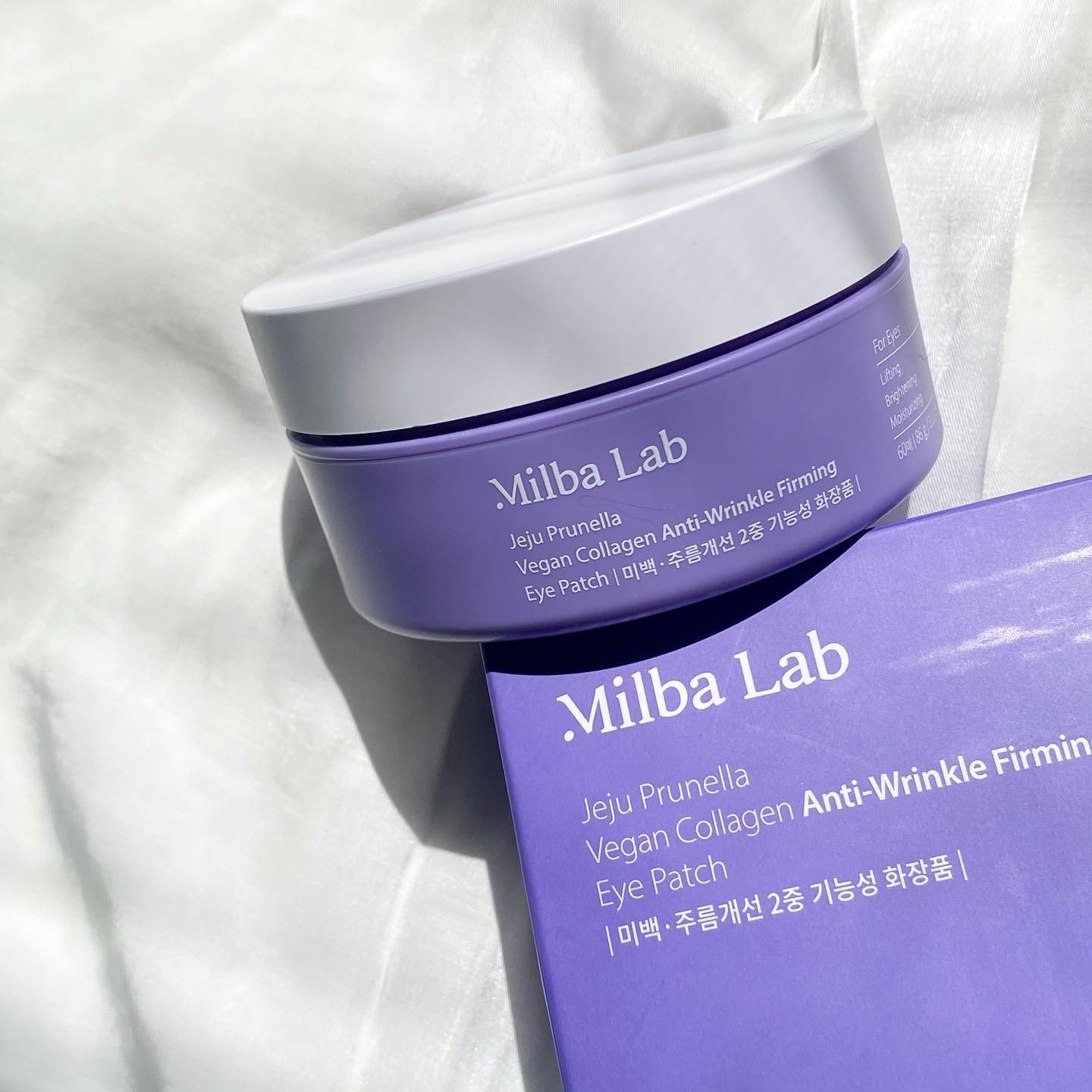 밀바랩 (MilbaLab) 제주 프루넬라 비건 콜라겐 주름 탄력 아이패치 review image
