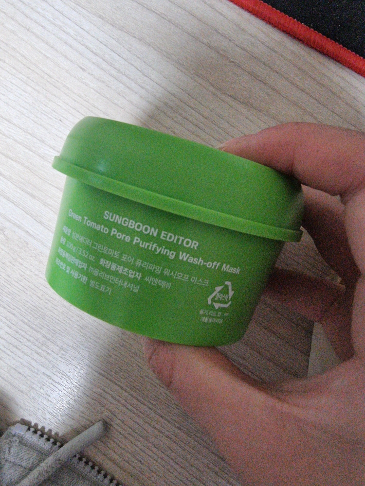 성분에디터 (SUNGBOONeditor) 그린토마토 포어 퓨리파잉 워시오프 마스크 review image