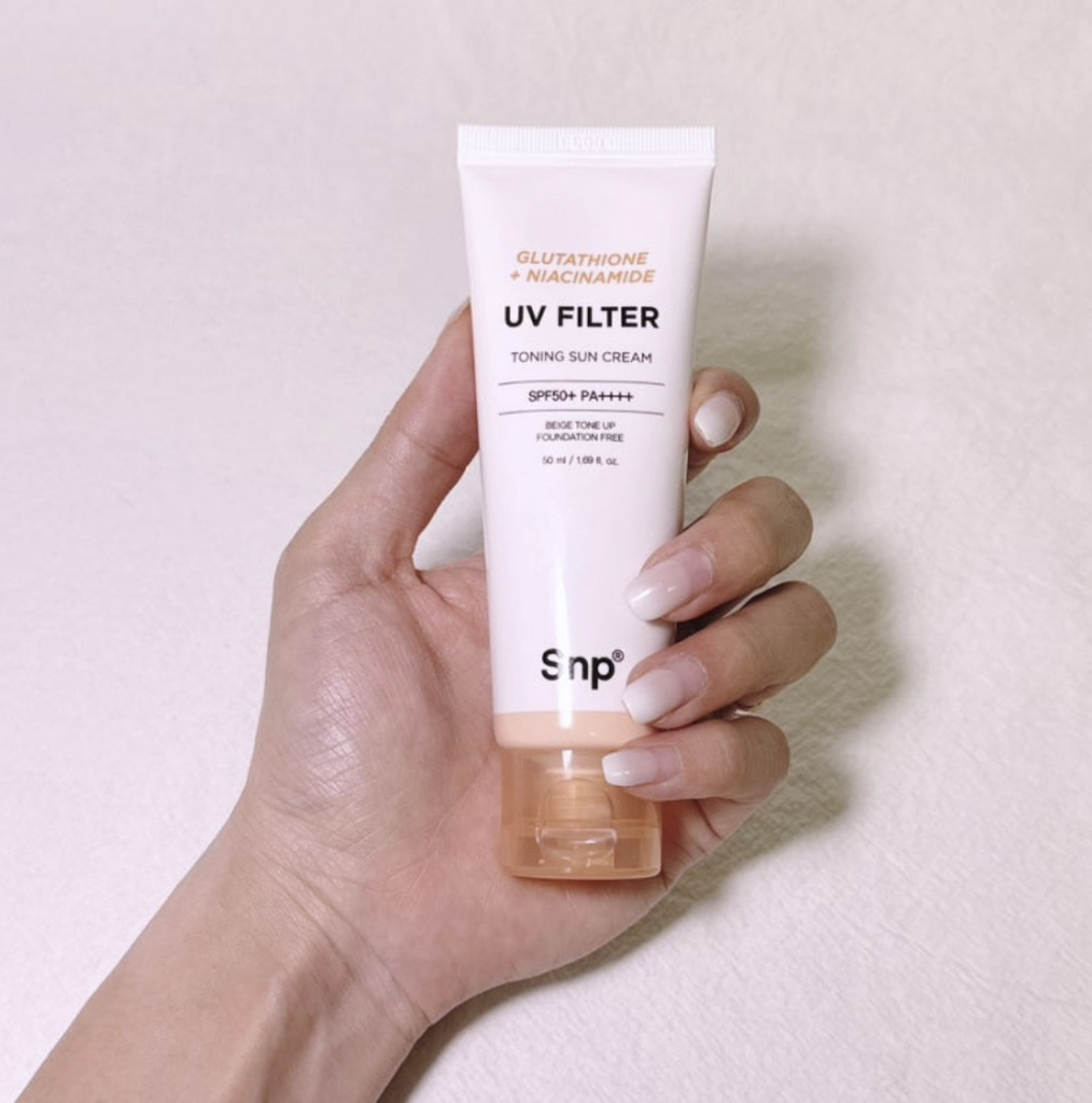 Snp (에스엔피) 글루타치온 나이아신아마이드 UV 필터 토닝 선 크림 [SPF50+/PA++++] review image