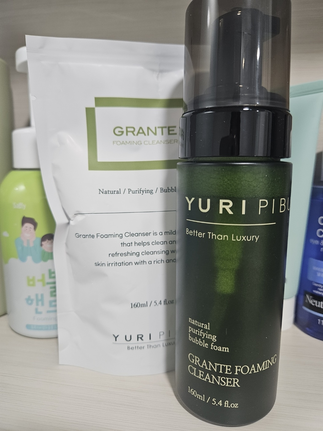大颗粒泡沫洁面乳的真实用户使用照片