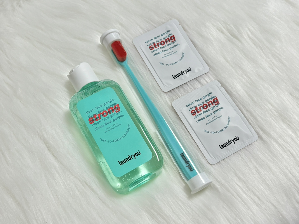 清洁面部漱口凝胶泡沫洁面乳[强劲]的真实用户使用照片