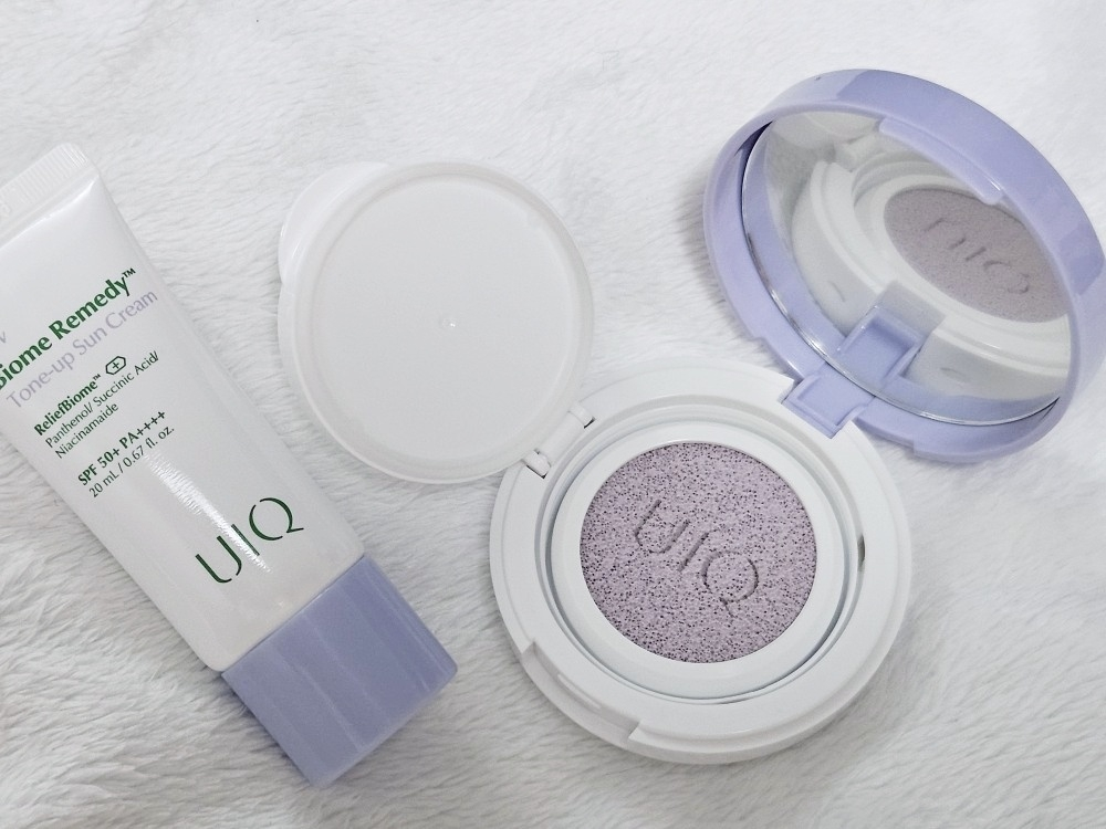 유이크 (UIQ) 바이옴 레미디 미니 톤업 선쿠션 [SPF50+/PA++++] [보라] review image