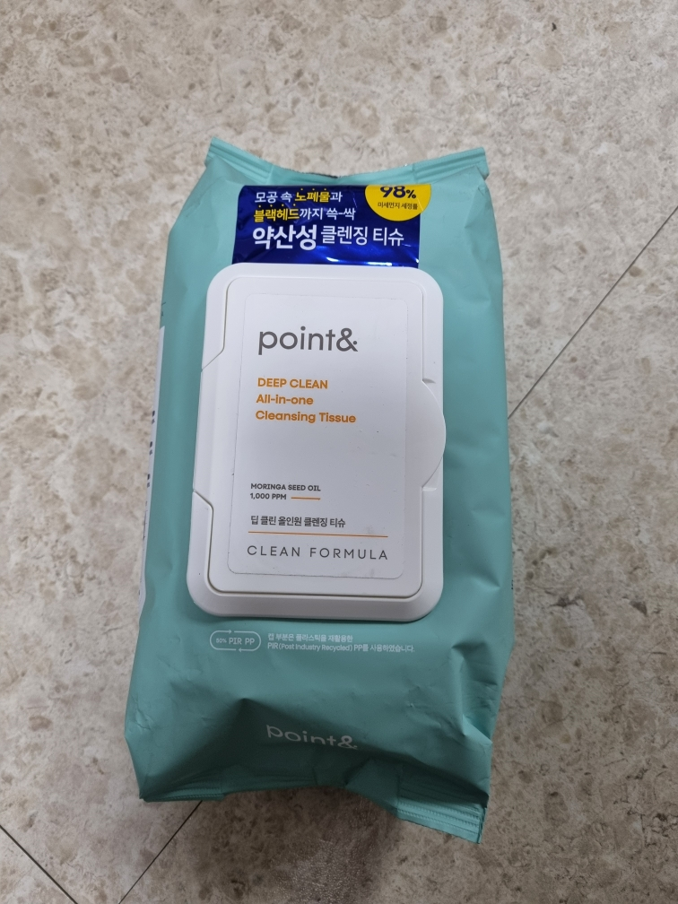 포인트앤 (point&) 딥 클린 올인원 클렌징티슈 review image