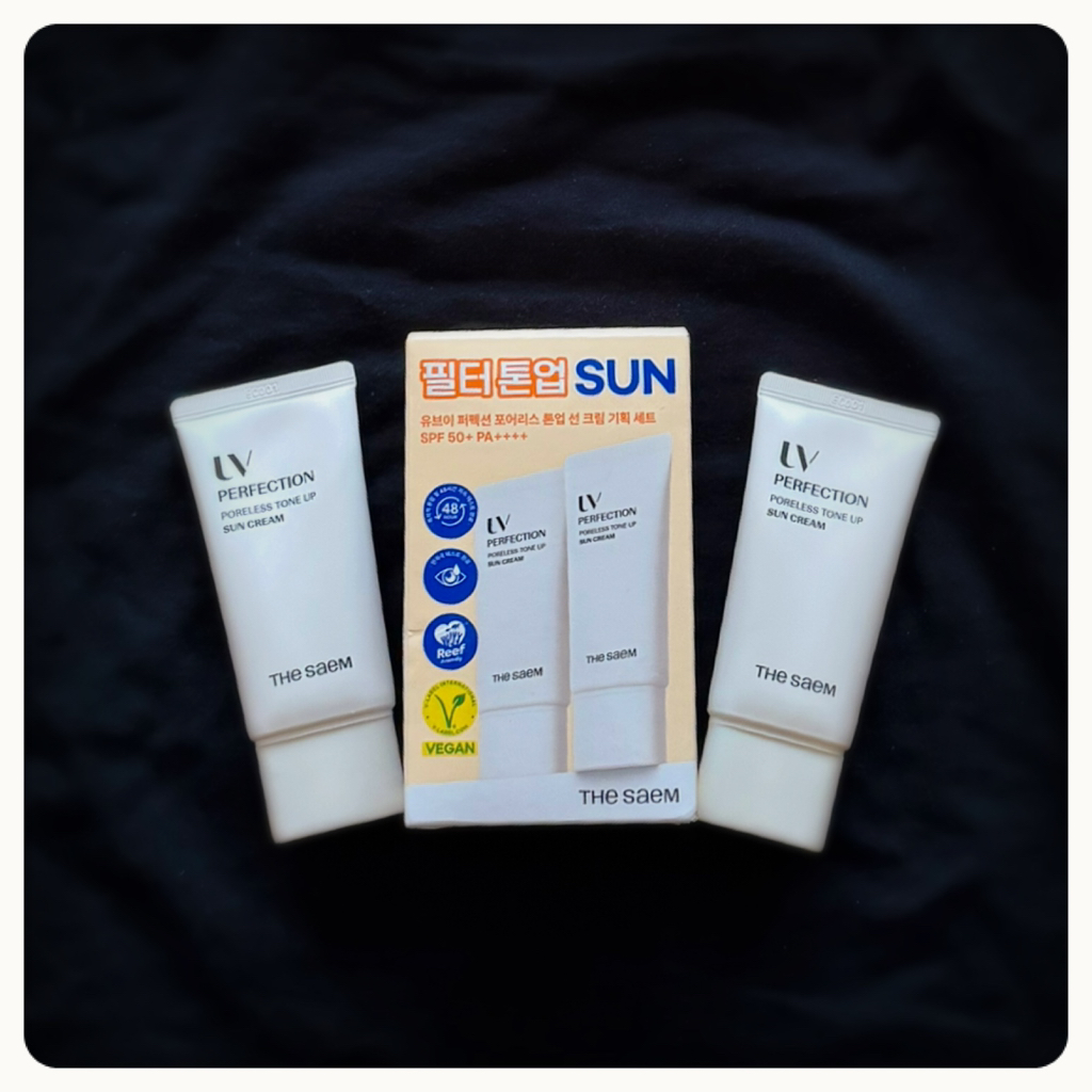 더샘 (theSAEM) 유브이 퍼펙션 포어리스 톤업 선 크림 [SPF50+/PA++++] review image