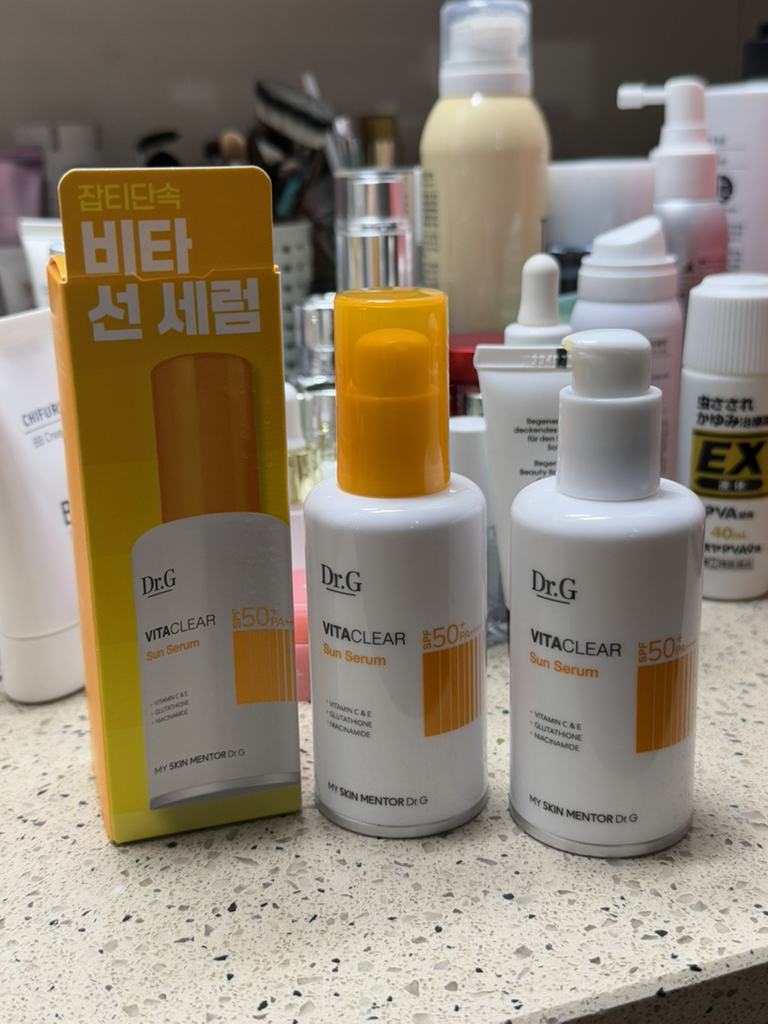 Real user review photo of VITA CLEAR Sun Serum [SPF50+/PA++++]