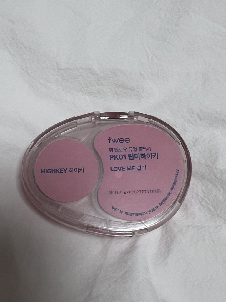 fwee 柔和双色腮红 [PK01 爱我高调] common.review image
