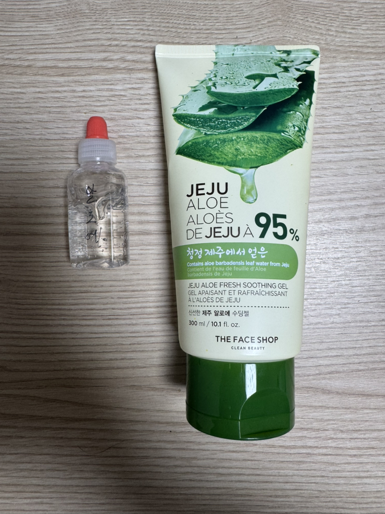 清新济州芦荟舒缓凝胶的真实用户使用照片