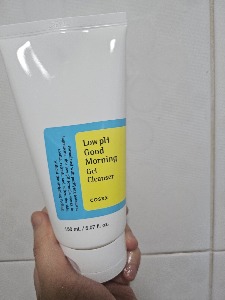 弱酸性早安洁面啫喱的真实用户使用照片