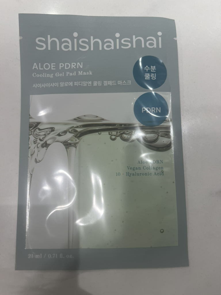샤이샤이샤이 (shaishaishai) 알로에 PDRN 쿨링 겔패드 마스크 review image