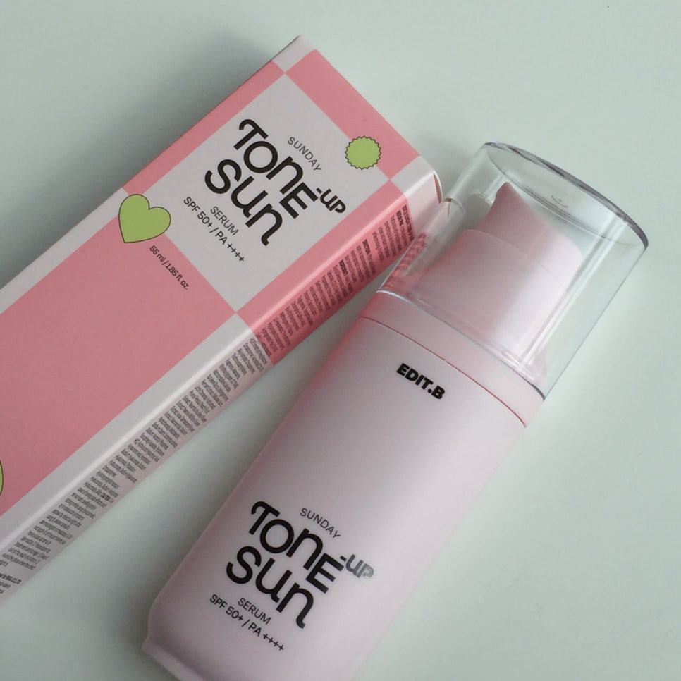 에딧비 (EDIT.B) 선데이 선세럼  [SPF50+/PA++++] [톤업/핑크] review image