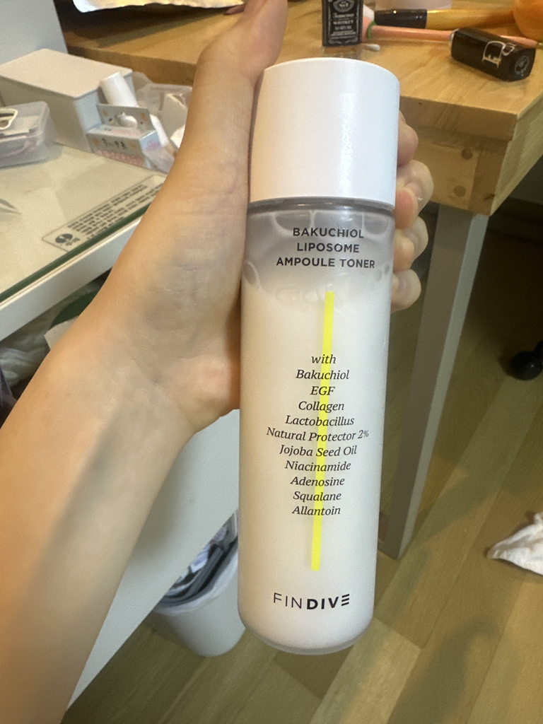 파인다이브 (FINDIVE) 바쿠치올 세럼 리포좀 앰플 토너 review image