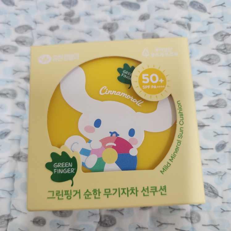 그린핑거 (GREENFINGER) 시나모롤 에디션 순한 무기자차 선쿠션 [SPF50+/PA++++] review image