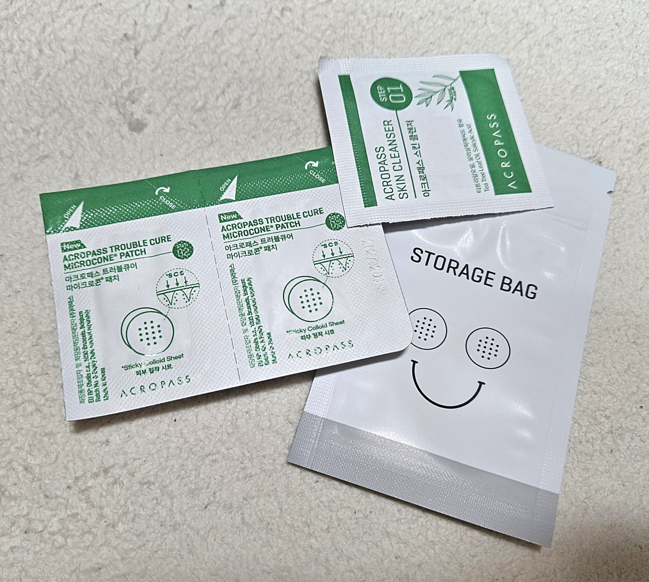 祛痘微粒贴的真实用户使用照片