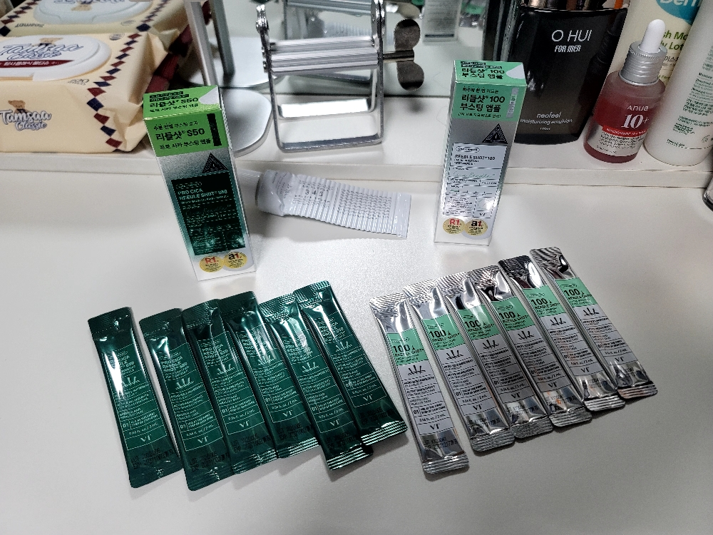 瑞德肖特100面部提升首要安瓿的真实用户使用照片