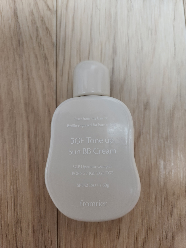 프롬리에 (fromrier) 5GF 톤업 선비비 크림 [SPF42/PA++] [01 아이보리] review image