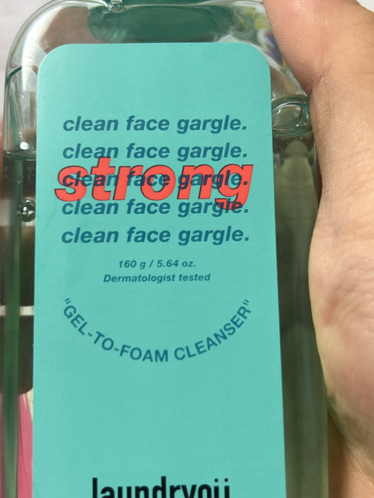 清洁面部漱口凝胶泡沫洁面乳[强劲]的真实用户使用照片