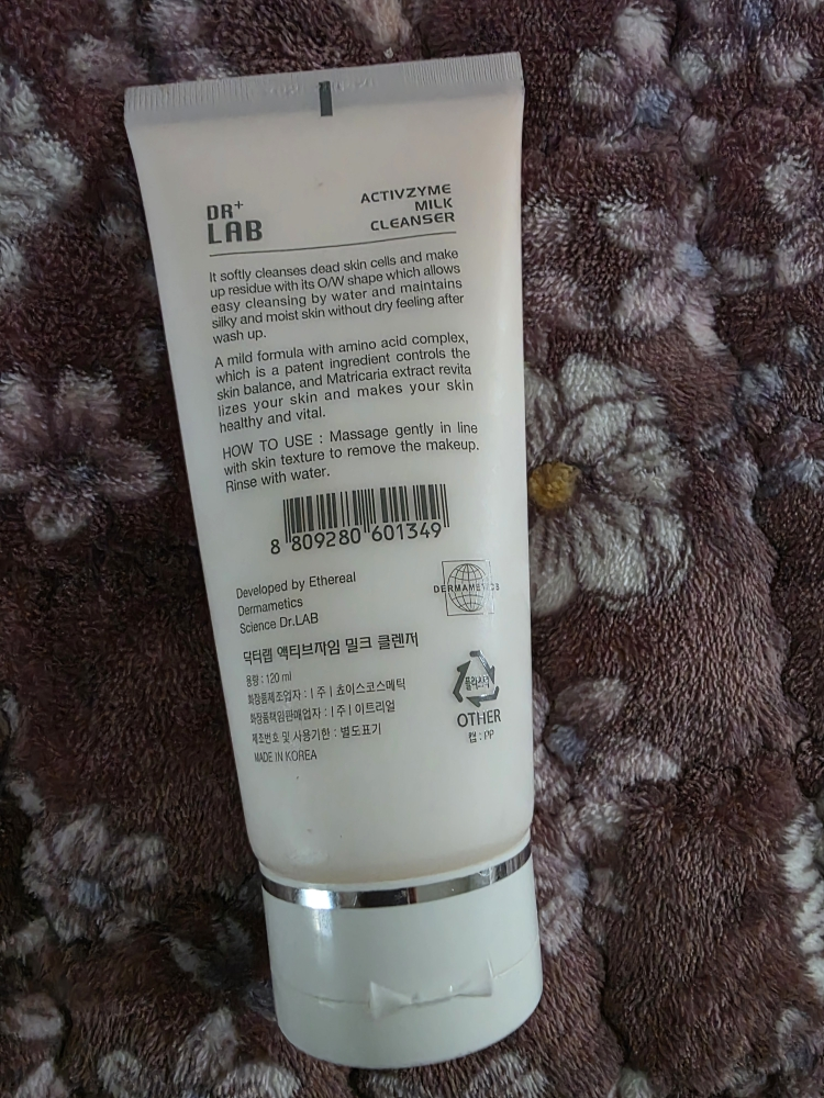 닥터랩 (DR+LAB) 액티브자임 밀크 클렌저 review image