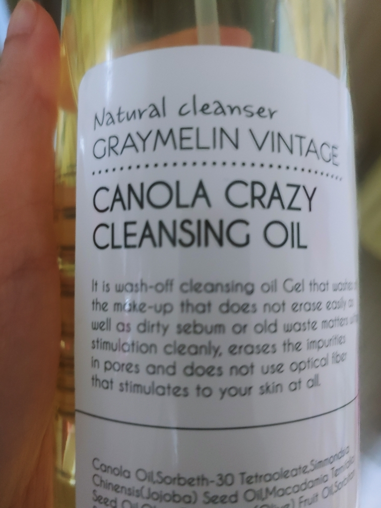 Real user review photo of CANOLA CRAZY CLEANSING OIL