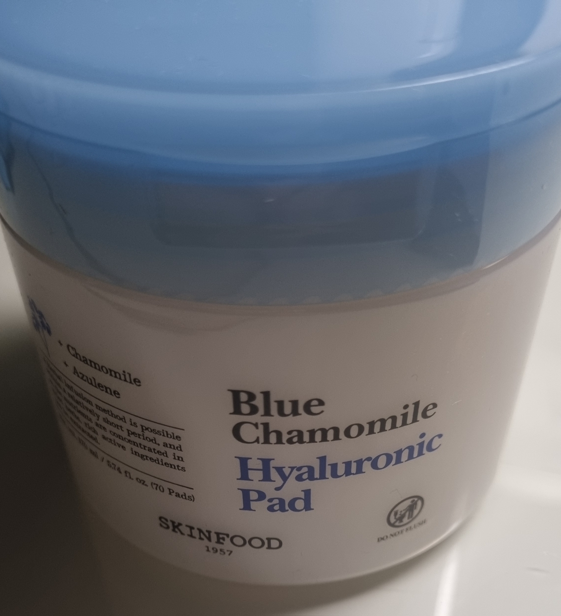 스킨푸드 (SKINFOOD) 블루 캐모마일 히알루로닉 패드 review image
