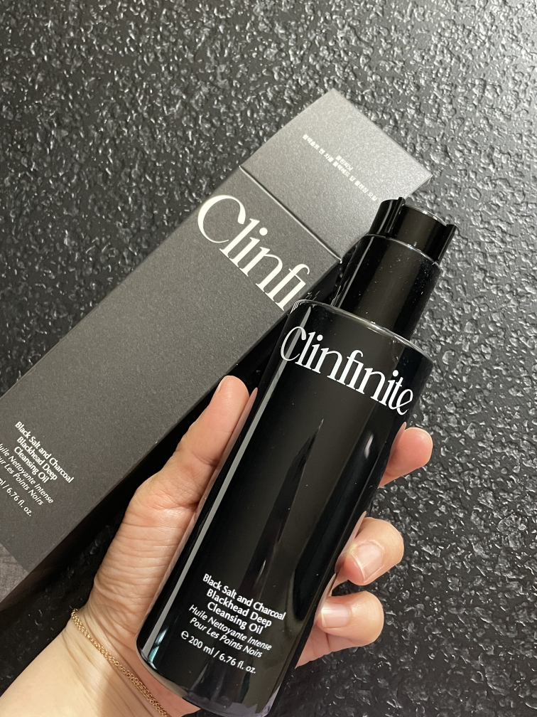 클린피닛 (Clinfinite) 블랙솔트 앤 차콜 블랙헤드 딥 클렌징 오일 review image