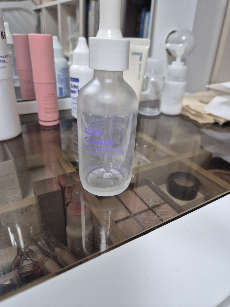 Real user review photo of CLOSER pore reducing serum