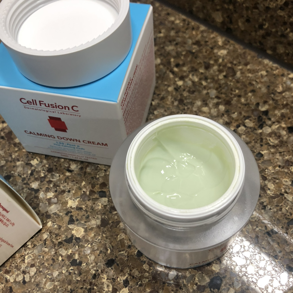 Real user review photo of Calming Down Cream