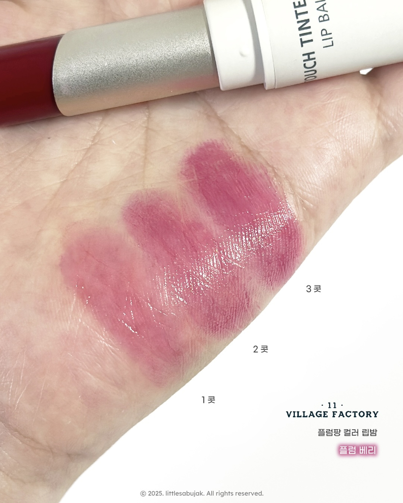 빌라쥬11팩토리 (VILLAGE11FACTORY) 플럼팡 컬러 립 밤 [3단계 플럼베리] review image