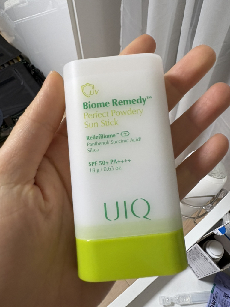 Real user review photo of Biome Remedy™ Perfect Powdery Sun Stick [SPF50+/PA++++]