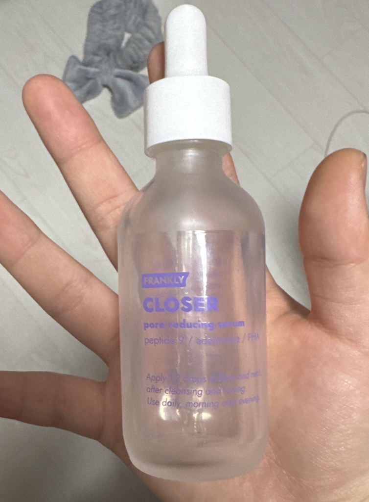 Real user review photo of CLOSER pore reducing serum