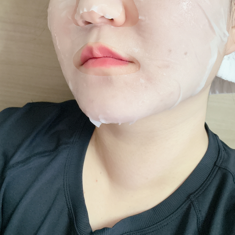 Real user review photo of Essential Mask [Rose PDRN Healthy Glow]