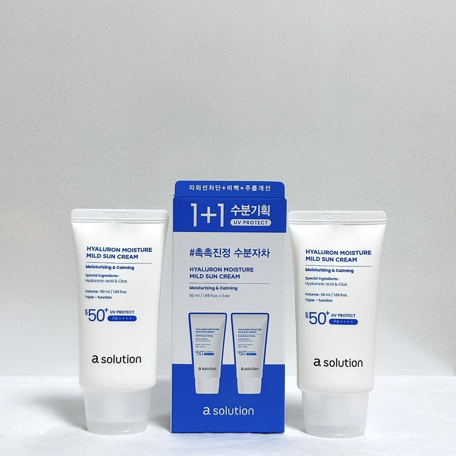 에이솔루션 (asolution) 히알루론 수분 마일드 선크림 [SPF50+/PA++++] review image