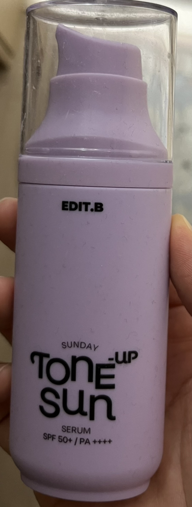 Real user review photo of SUNDAY SUN SERUM [SPF50+/PA++++] [TONE-UP/BORA]