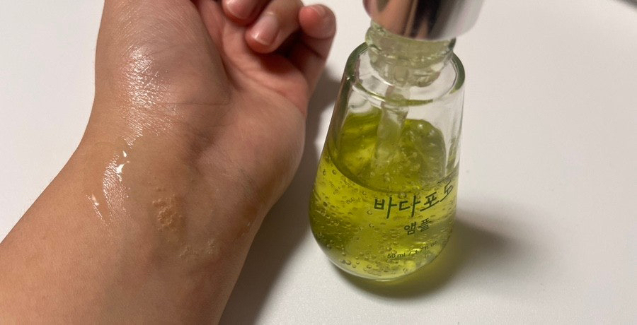 Real user review photo of Sea Grape Pore Ampoule